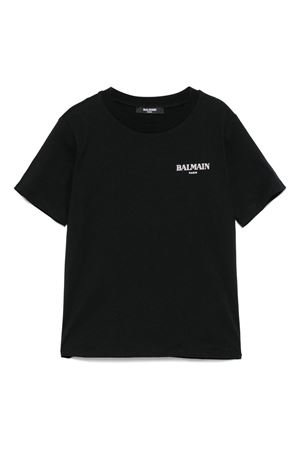 Logo-Print T-Shirt BALMAIN PARIS KIDS | BW8P11Z0116930BC